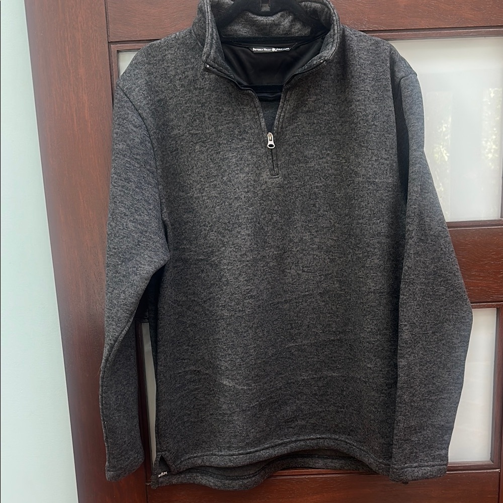 Beverly Hills Polo Club Gray 1/4 Zip Sweater